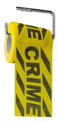 Produktbild von Toilettenpapier lustig, Lustiges Klopapier, Crime Scene Deko, Witzige Geschenke für Männer, Neongelb