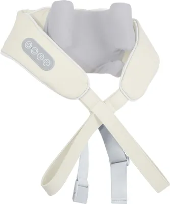 Produktbild von Nackenmassagegerät, 6D-Akupressurmassagegerät, Schulter- und Rückenmassagegerät mit 42°C Wärmetherapiefunktion, 2 Modi, 3 Intensitätsstufen.