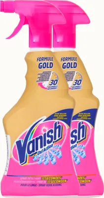 Zdjęcie produktu dla Vanish Oxi Action Gold Spray do usuwania plam – 2x500 ml – Do białego i kolorowego prania