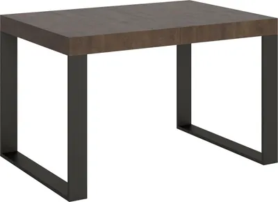 Produktbild von Ausziehbarer Tisch 90x130/390 cm Tecno Noce Anthrazit Gestell