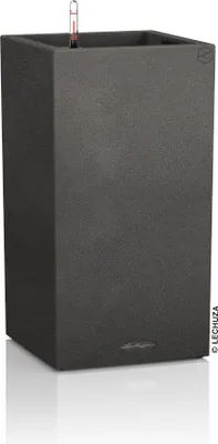 Obrázok produktu pre LECHUZA Canto Stone 40 high, Vysadzovač, Voľne stojace, Polypropylén (PP), Čierna, Grafit, Obdĺžnik, Vnútorná / vonkajšia