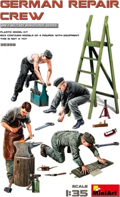 Produktbild von MiniArt 1:35 Fig. Dt. Mechaniker-Trupp (4)