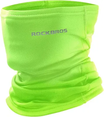 Produktbild von ROCKBROS Sturmhaube Balaclava Winter Motorrad Fahrrad Halstuch Schlauchschal Motorrad Nackenwärmer Multifunktionstuch Winterdicht Grün