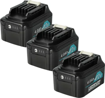 Produktbild von vhbw 3x Akku kompatibel mit Makita DF332DSME/Z, DF332DSAJ, DF332DSME, DF332DSAE, DF332DS, DF332D, DF331DZ, DF332 Werkzeug (4000 mAh, Li-Ion, 12 V)