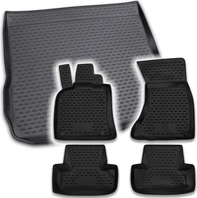 Produktbild von Gummi Kofferraumwanne + Fußmatten Set für Audi Q5 8R, Bj. 11/2008-2016