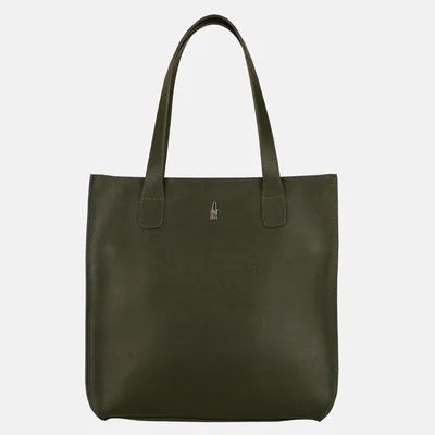 Produktbild von GILDA - Dunkelgrüne Shopper-Tasche aus Leder