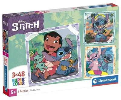 Obrázok produktu pre Clementoni Supercolor Stitch, 48 kusov, rozprávky, 5 rok / roky