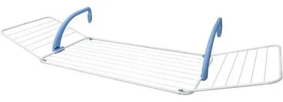 Produktbild von Famanu Wäscheständer für Balkon - 18 m Trockenlänge - max. 15 kg - Weiß - 180 x 55 x 28 cm