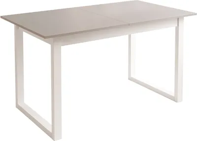 Produktbild von ARTON II ausziehbarer Tisch 140 cm Kaschmir, Weißmetall U-Beine