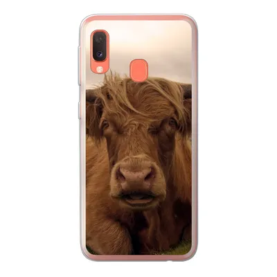 Produktbild von MuchoWow® Handyhülle Schutzhülle Hülle für Samsung Galaxy A20e Schottischer Highlander - Tiere - Berg Silikon Softcase Handy Hülle - Abdeckung