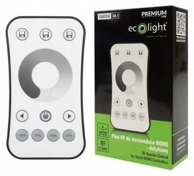 Immagine prodotto di Pannello di controllo touch screen R6-1 RF per dimmeraggio di strisce LED MONO, colore bianco