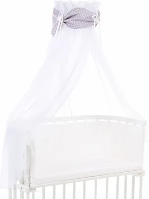 Produktbild von babybay Himmel Organic Baumwolle mit Schleife für alle Modelle, hellbraun Sterne weiß