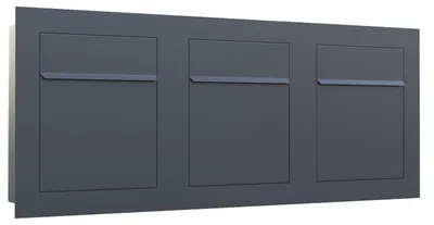 Produktbild von Einbaubriefkasten Bari for Three in Anthrazit