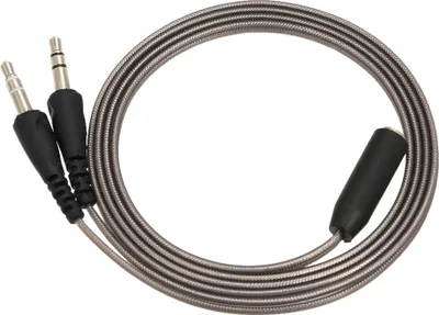 Produktbild von Docooler 1 m Kopfhörer Mikrofonkabel Adapterkabel mit 3,5 mm Audio Y Splitter, 1 Buchse zu 2 Stecker Konverter für Kopfhörer auf Desktop-Laptop PC