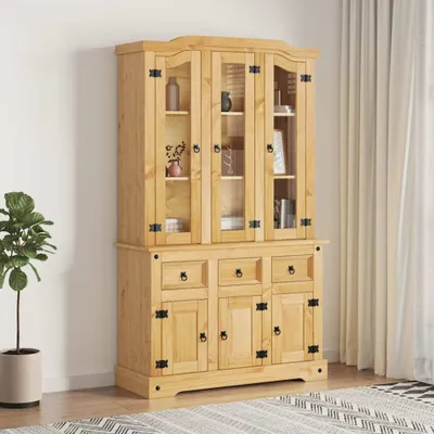 Obrázek produktu pro vidaXL Highboard  112x43x196 cm masivní dřevo mexická borovice
