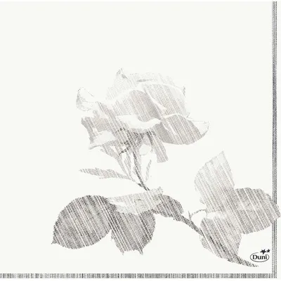 Produktbild von 10x Zelltuchservietten 33 x 33 cm 3-lagig 1/4 Falz Grey Rose | Packung (50 Stück)