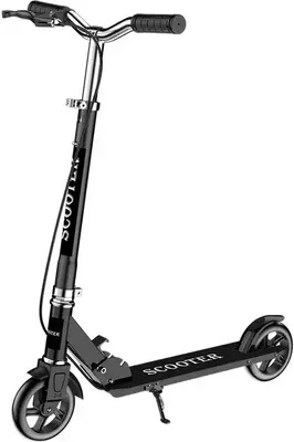 Produktbild von Scooter | Roller | Cityroller | Tretroller | Kinderroller | Mit Ständer | 145mm PolyurethanRäder | Schwarz