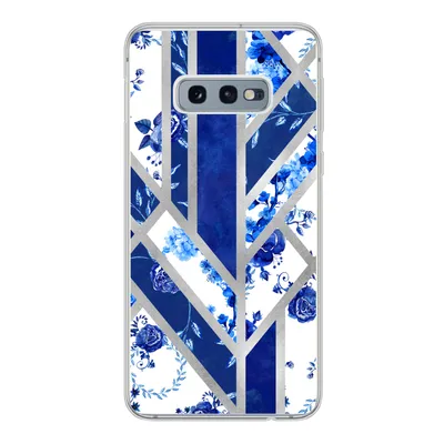 Produktbild von MuchoWow® Handyhülle Schutzhülle Hülle für Samsung Galaxy S10e Delfter Blau - Design - Luxus Silikon Softcase Handy Hülle - Handy