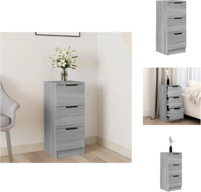 Produktbild von vidaXL Sideboard Grau Sonoma 30x30x70 cm Holzwerkstoff -  Sideboards
