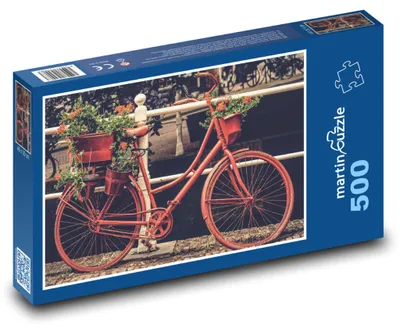 Obrázek produktu pro Puzzle 500 Jízdní kolo s květinami - martinpuzzle