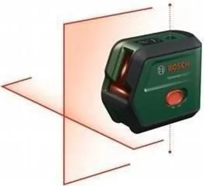 Produktbild von Bosch UniversalLevel 2 Linienlaser, Selbstnivellierend, Kreuzlinienlaser, Inkl. Tasche & Batterien