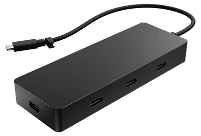Produktbild von HP Universal USB-C Multiport-Hub, USB Typ-C, USB Typ-C, 10000 Mbit/s, 3840 x 2160, Schwarz, 65 W