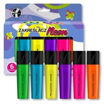 Image de Surligneurs néon, 6 couleurs - Penmate