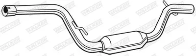 Produktbild von WALKER 23060 Mittelschalldämpfer Schalldämpfer für VOLVO V50 (545) C30 (533) S40 II (544) C70 II Cabrio (542)