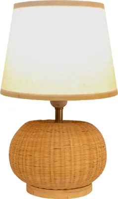 Produktbild von Fine Asianliving Bambus Webbing Tischlampe Natürlich Handgefertigt - Aspen D26xH37cm