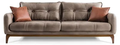 Produktbild von Sofas Couchen Dreisitzer Designer Couch Sofa Polster Möbel Braun Wohnen