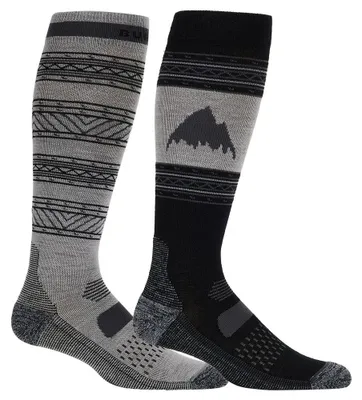 Imagen del producto de Calcetines deportivos Burton Performance, 2 pares, color negro y gris, talla EU 43 1/2 - 46 1/2, para hombre
