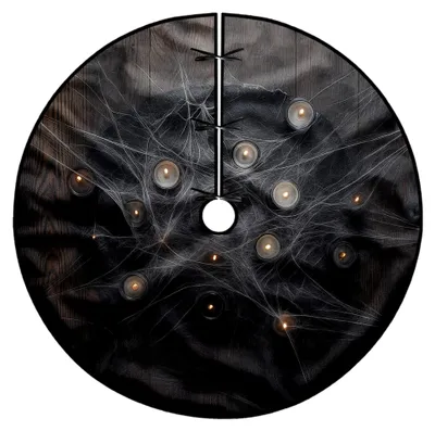 Produktbild von Baumrock für Halloween, schwarz, wiederverwendbar, aus Samt, 91,4 cm