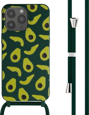 Zdjęcie produktu dla imoshion Silikonowe etui ze sznurkiem do Apple iPhone 15 Pro Max - Avocado Green
