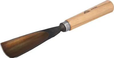Produktbild von STUBAI Stemmeisen Stechbeitel Serie 52 - Form 7 | Gerades Hohleisen - 50 mm, mit Holzgriff, für Figurenarbeiten, Kerb- und Reliefschnitzarbeiten, zur präzisen Bearbeitung von Holz