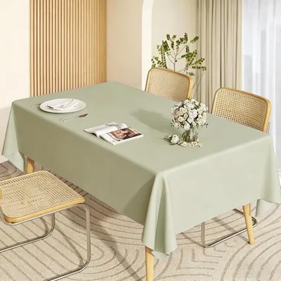 Immagine prodotto di Tovaglia lavabile, verde, 140 x 180 cm, impermeabile, ideale per l'uso in giardino e per i picnic
