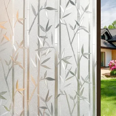 Imagen del producto de Película para ventanas – 45 x 200 cm – Película decorativa – Aspecto – Película decorativa autoadhesiva – Película para ventanas con diseño de vitral – Película para ventanas de adherencia estática