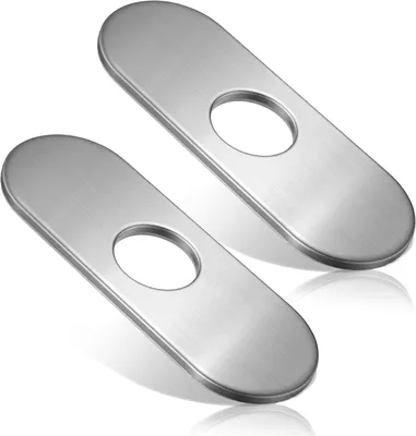 Productafbeelding van Afdekplaatjes voor kraangaten - Set van 2-304 roestvrijstalen