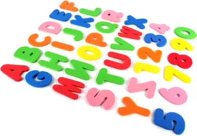 Image de Bain d'enfants Number - Lettres autocollantes Jouets Alphabet Jouets durables doux éducatifs numériques