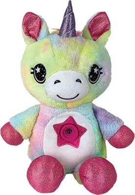Produktbild von StarBelly Dream Lites Regenbogen Einhorn - Nachtlicht Plüschtier Sternenhimmel