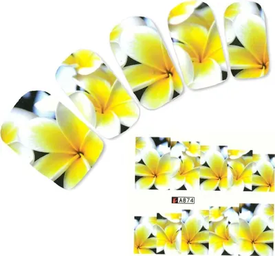 Produktbild von Tattoo Nail Art Blumen Aufkleber Nagel Sticker