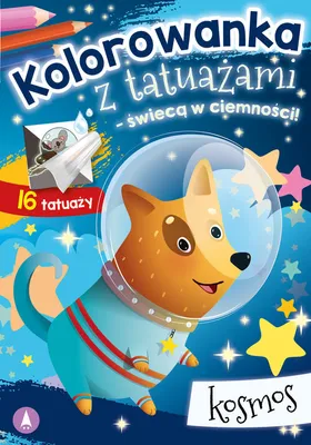 Produktbild von Kolorowanka z tatuazami swieca w ciemnosci Kosmos
