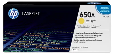 Produktbild von HP 650A Gelb Original LaserJet Tonerkartusche CE272A – 15.000 Seiten