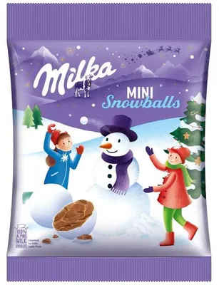 Produktbild von Milka Mini Snow Balls 100g