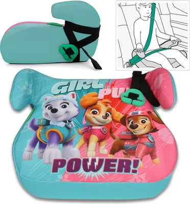 Produktbild von Paw Patrol Kindersitz, Autositz, Ständer für Mädchen 15-36 kg, 125-150 cm
