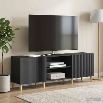 Produktbild von vidaXL TV-Schränk Schwarz 150 x 31 x 50 cm Holzwerkstoff