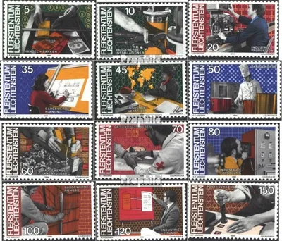Produktbild von Briefmarken Liechtenstein 1984 Mi 849-860 (kompl.Ausg.) postfrisch Freimarken