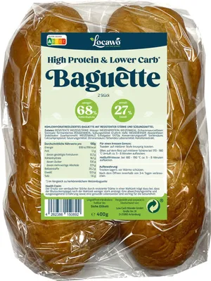Produktbild von Locawo High Protein Low Carb Baguette 400g (2x 200g)