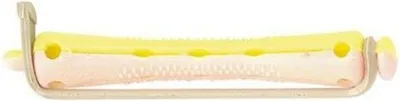 Image de Sinelco bigoudis permanents 12pcs jaune rose 7mm