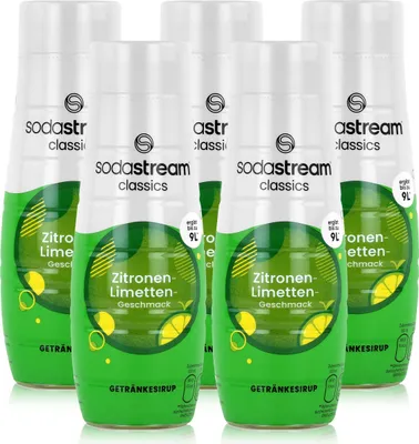 Produktbild von SodaStream Getränke-Sirup Softdrink Zitronen-Limetten Geschmack 440ml (5er Pack)