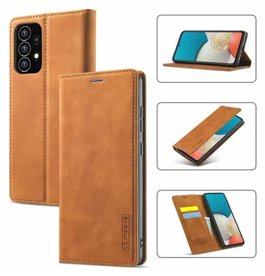 Produktbild von Galaxy A53 5G Hülle, Standfunktion Kartenfach Wallet Leder Schutzhülle für Samsung Galaxy A53 5G Braun